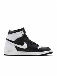 Air Jordan 男款运动鞋休闲运动高帮缓震优质皮革经典拼色标志街头健身日常舒适合脚黑白 DZ5485-010 - 黑白 - 查看 3