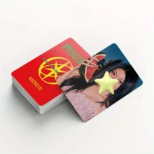 92 piezas/Set Tarjetas postales coreanas personalizadas y creativas, tarjetas mini coleccionables, tarjetas LOMO de doble cara, adecuadas para estudiantes y fanáticos - Multicolor - Ver 4