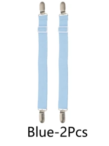 4pcs Adjustable Bed Sheet Fasteners, Elastic Bed Sheet Holders With Metal Clips, Fit For Bed Sheets, Mattresses, Ironing Boards Or Sofa, Heavy Duty Bed Corner Sheet Grippers With Locks, Non-Slip Bed Sheet Clips, Bed Frame Stabilizers - Multicolor - View 19