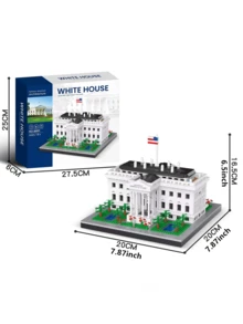 1 件著名地标建筑模型套件 - 巴黎大教堂/帝国大厦/伊丽莎白塔/埃菲尔铁塔/卢浮宫博物馆/美国国会大厦/自由女神像//比萨斜塔/凯旋门/塔桥/东方明珠塔，DIY 创意建筑积木，家居装饰，生日/万圣节/圣诞节礼物 - 彩色 - 查看 19