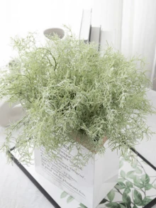 1/6/12 cây giả cao 34cm với cỏ giả, lá giả và lá bạch đàn, thích hợp trang trí tường, phòng khách, phòng ngủ, đám cưới, tiệc tùng, bàn ăn. Trang trí nhà cửa, bàn làm việc, nhà bếp, đám cưới, bàn ăn, trung tâm bàn, văn phòng, vườn, ngoài trời, nhà, sân, thích hợp cho mùa xuân, hè, thu, đông. - màu xanh lá - Xem 4