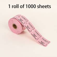 500pcs/1000pcs Raffle Tickets, Matching Numbered Coupons, Can Be Used As Event Tickets, Admission Passes, Class Rewards, Fundraising Activities, And Prize Vouchers - Red - View 16