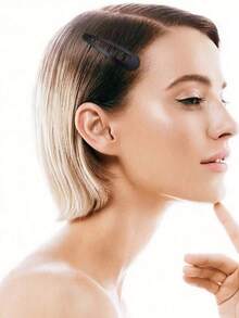 30/20/10 pezzi Fermagli per capelli a goccia d'olio di colore nero semplice per donne, accessori per capelli versatili alla moda adatti per abbinare il look quotidiano, mollette per capelli