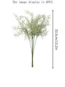 1/6/12 cây giả cao 34cm với cỏ giả, lá giả và lá bạch đàn, thích hợp trang trí tường, phòng khách, phòng ngủ, đám cưới, tiệc tùng, bàn ăn. Trang trí nhà cửa, bàn làm việc, nhà bếp, đám cưới, bàn ăn, trung tâm bàn, văn phòng, vườn, ngoài trời, nhà, sân, thích hợp cho mùa xuân, hè, thu, đông. - màu xanh lá - Xem 2