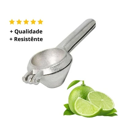 Espremedor de Alho + Espremedor de Limão Inox Prático