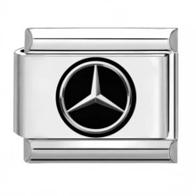 1PC Stainless Steel DIY Jewelry Accessory, Printed With Car Emblem, Heart, Rainbow, Moon, Devil's Eye Pattern, DIY Making Jewelry For Bracelet Necklaces Ring ,Modular Bracelet Components Can Be Freely Matched With Different Styles - Modules - View 12