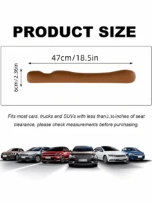 Professional Seat Gap Blocker: Premium Leather Construction With Flexible Design For Perfect Fit In Any Vehicle. Eliminates Lost Items In Seat Crevices & Console Gaps. Ideal For Daily Commuters, RideShare Drivers & Truck Owners. Premium Car Organization Solution For Adults. - Multicolor - View 2