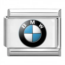 1PC Stainless Steel DIY Jewelry Accessory, Printed With Car Emblem, Heart, Rainbow, Moon, Devil's Eye Pattern, DIY Making Jewelry For Bracelet Necklaces Ring ,Modular Bracelet Components Can Be Freely Matched With Different Styles - Modules - View 29