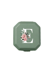 6-Compartment Portable Pill Box, Capsule Storage Case, Travel Medication Box, Pill Box, Mini Pill Box, With Floral Letter A-Z (Excluding Q/U), Pill Organizer, Travel Mini Pill Box, Moisture-Proof Pill And Vitamin Container, Medication Dispenser Organizer, Travel Home Camping Outdoor Hunting Medicine Storage Box, Pill Box, Pill Box, Medical Bag Travel Accessory Dorm Essential