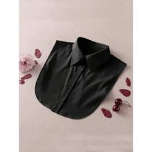 Chic Detachable Striped Collar Vest For Women - Pointed Lapel, Anti-Slip Design, Versatile Decor, Perfect For All Seasons, Machine Washable Polyester Knit With Built-In Chest Pad - Nhiều màu - Xem 6