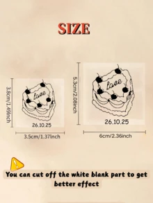 10/20/30/60 miếng, Hình xăm tạm thời cho đám cưới, Hình xăm đám cưới hiện đại, Hình xăm trái tim, Hình xăm vẽ tay, Hình xăm tiệc độc thân, Hình xăm đường nét mảnh, Hình dán tạm thời cho tiệc đơn yêu thích, Hình dán tạm thời tùy chỉnh, Thích hợp cho nhiều bữa tiệc khác nhau như tiệc sinh nhật, tiệc nướng cuối tuần và tiệc cocktail, Sử dụng thủ công tiện lợi, Hình dán tạm thời tùy chỉnh, Thích hợp cho Giáng sinh - Nhiều màu - Xem 4