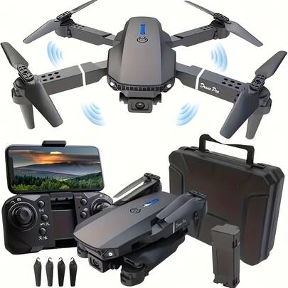 RC Drone, 2025 New Professional RC Drone With 2 Batteries, Dual Camera Double Folding RC Height Hold Remote Control Toy, Holiday Gift Indoor And Outdoor, Christmas Gift, Thanksgiving Day Gift