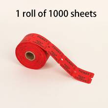 500pcs/1000pcs Raffle Tickets, Matching Numbered Coupons, Can Be Used As Event Tickets, Admission Passes, Class Rewards, Fundraising Activities, And Prize Vouchers - Red - View 15