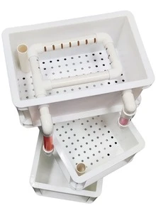 Industrial Style Turnover Box & Aquarium Filter - PP Water Circulation Filtration System For Fish Tank/Pond/Water Grass Tank (Ornamental Fish & Amphibians)