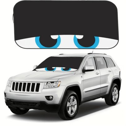 1 Stück faltbarer Auto-Windschutzscheiben-Sonnenschutz, Autoglas-Sonnenblende, Innenraum-Sonnenschutz zum Blockieren von UV-Strahlen und Kühlen des Autos, Autozubehör für den Sommer