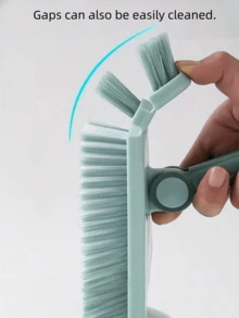 1/2 件浴室地板刷，长柄瓷砖填缝清洁刷，适用于浴室、卫生间、墙壁清洁 - 彩色 - 查看 3