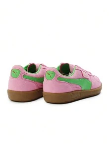 Puma Giày thể thao Palermo Giày thể thao thường ngày Giày thể thao đường phố Thoải mái Sang trọng Màu đậm Khối chữ T Vừa vặn Buộc dây Giày đi làm hàng ngày Giày mua sắm Nam Nữ Hồng Xanh lá 39785801 - Niềm vui màu hồng - Xem 3