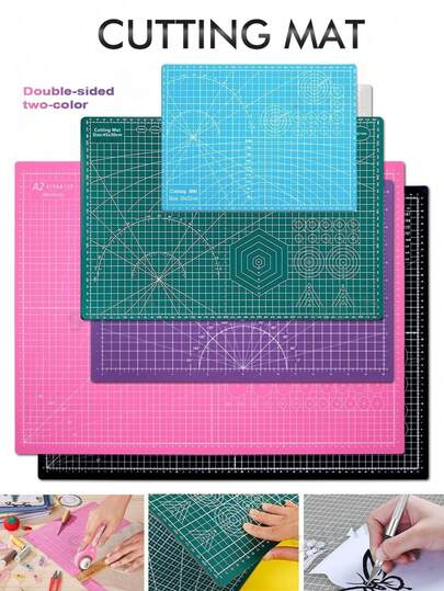A2/A3/A4/A5 Thick Self-Healing Cutting Mat, Double-Sided Non-Slip Rotary Cutting Mat, Blade Cutting Board Protector, Suitable For Crafts, Quilting, Sewing, Scrapbooking, DIY, Handbook Making, Model Making, Textile Precision Cutting Projects