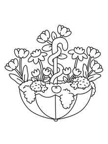 1pc Mini Garden Adult Coloring Book - Adorable & Cozy Designs, Whimsical Cottages, Flowers, Animals, Relaxation, Holiday Gift, Back To School Gift