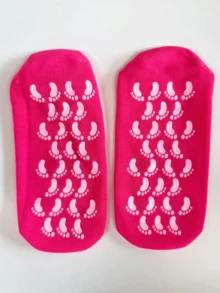 1pair Moisturizing Gel Socks, Ultimate Aloe-Infused Gel For Home Use, Say Goodbye To Dry Cracked Feet, Christmas Gifts, Women And Men Foot Care, Spa Socks, Travel Essential - Multicolor - View 13