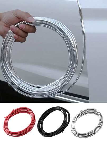 通用型汽车车门边缘保护条 - 3英尺/16.8英尺/32.81英尺（1米/5米/10米）U型橡胶饰条，易于安装在轿车、卡车、SUV和全地形车上