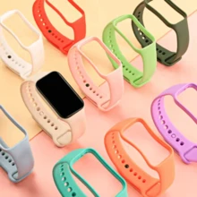 1pc Soft Silicone Strap With Case, Compatible With Xiaomi Mi Band 8 Active, Unisex Replacement Sport Wristband, Fits Smart Band 8 Active Accessories