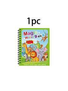 1pc/4pcs Reusable Magic Water Drawing Book With Pen (Random Color), Magic Water Painting Book, Reusable Water Coloring Book, Brand New Magic Water Drawing Painting Book, Suitable For Birthday, Christmas, New Year Gifts - Multicolor - View 16