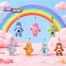 CARE BEARS 1 件 Carebears 官方授权好运彩虹双花光波好梦海洋风格钥匙扣可爱动画包包吊坠装饰七种颜色可选装饰收藏品生日派对圣诞节最佳礼物 - QZ-MR06/07/10/11/12/13/14 - 查看 2