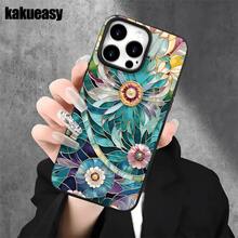 Fundas y carcasas protectoras para teléfono con diseño de gafas de sol con borde dorado y estampado de flores, con orificios grandes, compatibles con phone 16 Pro Max, 16, 15 Pro, 14, 14 Plus/14 Pro Max, 13, 13 Pro, 12 Pro, 11/11 Pro. Regalos para cumpleaños y fiestas - Negro - Ver 7