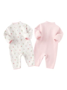 Balabala BalaOne 2025 Autumn/Winter New Baby Romper, Reversible Cute Crawler Suit - White Red - View 6