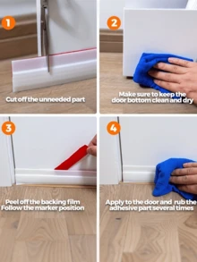 高品质门底密封条/防风条，卧室门密封条，保暖防虫，隔音密封（安装简便），这款门条是抵御寒冷的理想之选。 - 彩色 - 查看 5