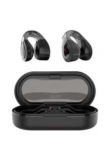Wireless Earbuds With Charging Case – Stylish Black Earbuds With Clip, Touch Control, Built-In Microphone, Ideal For Smartphones - White - View 5