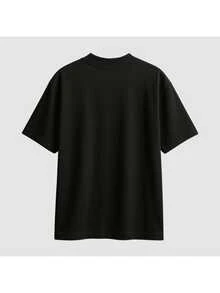 Camiseta Oversized BRASIL Gola Alta Streetwear Algodão Estilo Urbano Treino Casual Preto Off Whte e Marrom Estampada BRAZIL Core Futebol Copa do Mundo Jogo - Preto - Visão 6