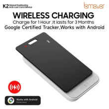 Wallet Anti Loss Tracker Global GPS Positioning Smart Card Wallet Luggage Key Pet Locator Compatible With Google Search Suitable For IPhone/IOS/Android Wireless Charging Lightweight And Easy To Carry Smart Anti Loss Card - Nhiều màu - Xem 4