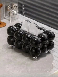 1pc Luxury Cotton Candy Style Tissue Box, High-End Home/Living Room Paper Towel Holder, Elegant For Dining Room