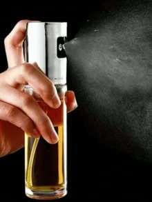 1pc Stainless Steel Glass Spray Bottle, Pressure Sprayer Design, Uniform Atomization, Can Hold Olive Oil And Cooking Oil, Heat-Resistant Material, Easy To Clean, Suitable For Kitchen Frying, Grilling, Salad Making, Sprayer, Kitchen Supplies, Kitchen Accessories, Glass Bottle, Essential For Halloween - Multicolor - View 7