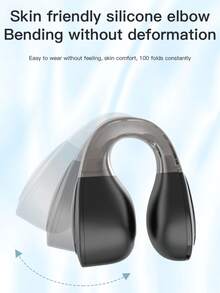 Fones de ouvido Sem fio Com Estojo De Carregamento – Fones de ouvido Pretos Elegantes Com Clipe, Controle De Toque, Microfone Embutido, Ideais Para Smartphones - Cor Aleatória - Visão 8
