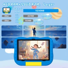 Qetupa Early Education And Enlightenment Android 14 Children's Tablet, 10.1-Inch A523 Octa-Core 4+128G, 1TB Expansion, 6000mAh Long Battery Life-It Is Very Suitable For Children's Activities During Christmas