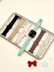 6 Pack Sport Band For Compatible With Apple Watch Series 11/10/9/8/7/6/SE/SE2/Ultra 2 38mm 40mm 41mm 42mm 44mm 45mm 46mm 49mm - Active Breathable Soft Silicone Straps, Elegant Fashion Gift Set - 42mm(Series 123)/44/45/46/49mm - View 22