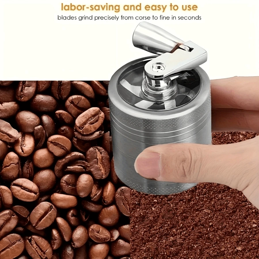 Máy xay và nghiền gia vị cầm tay hạng nặng - Thích hợp cho nhà bếp thương mại và gia đình, không cần điện, tay cầm bằng kim loại, máy xay gia vị di động dùng cho thảo mộc, gia vị, tỏi, hạt cà phê, lý tưởng cho cắm trại, nhà hàng, nấu ăn ngoài trời tại nhà, thiết kế bền bỉ, dụng cụ nhỏ gọn đáng tin cậy, cần thiết cho đầu bếp chuyên nghiệp, máy xay nhà bếp, máy xay cà phê cầm tay, máy nghiền cà phê, cấu trúc chắc chắn, bền bỉ và chịu lực tốt. - Nhiều màu - Xem 1