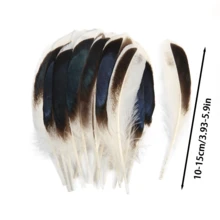 100pcs High Quality Colorful Duck Feathers Handmade Jewelry Accessories Feather Dream Catcher Materials - Red - View 2