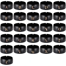 便携式不锈钢烟灰缸防烫烟嘴桌面圆形烟灰缸玫瑰金首字母图案防风烟灰缸吸烟办公室家居装饰烟灰缸架