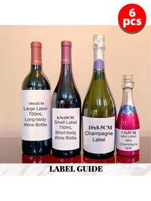1-12入客製化紅酒瓶貼標 - 適用於婚禮、新娘派對、新婚夫婦、情侶、特殊活動及節日聚會，防水個性化文字貼紙伴娘香檳標籤、伴娘、婚禮派對求婚、壁紙貼紙牆面、單身派對、給新娘派對的婚禮禮物、給他的禮物 - 彩色 - 查看 39