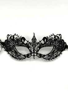 New Type Of Gold Embossed Mask, Dance Lace Mask, Fashionable Shaping, Sexy And Interesting Eye Mask, Adult Girl Dance Party Prop, Party Mask, Fashionable And Sexy Mask, Dance Party Costume Prop, Party Mask, Eye Mask, Makeup Night Face Mask - Multicolor - View 2