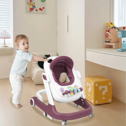 Andador y correpasillos 2 en 1, regulable en altura, regalo ideal para niños de 0 a 2 años, disponible en varios colores.