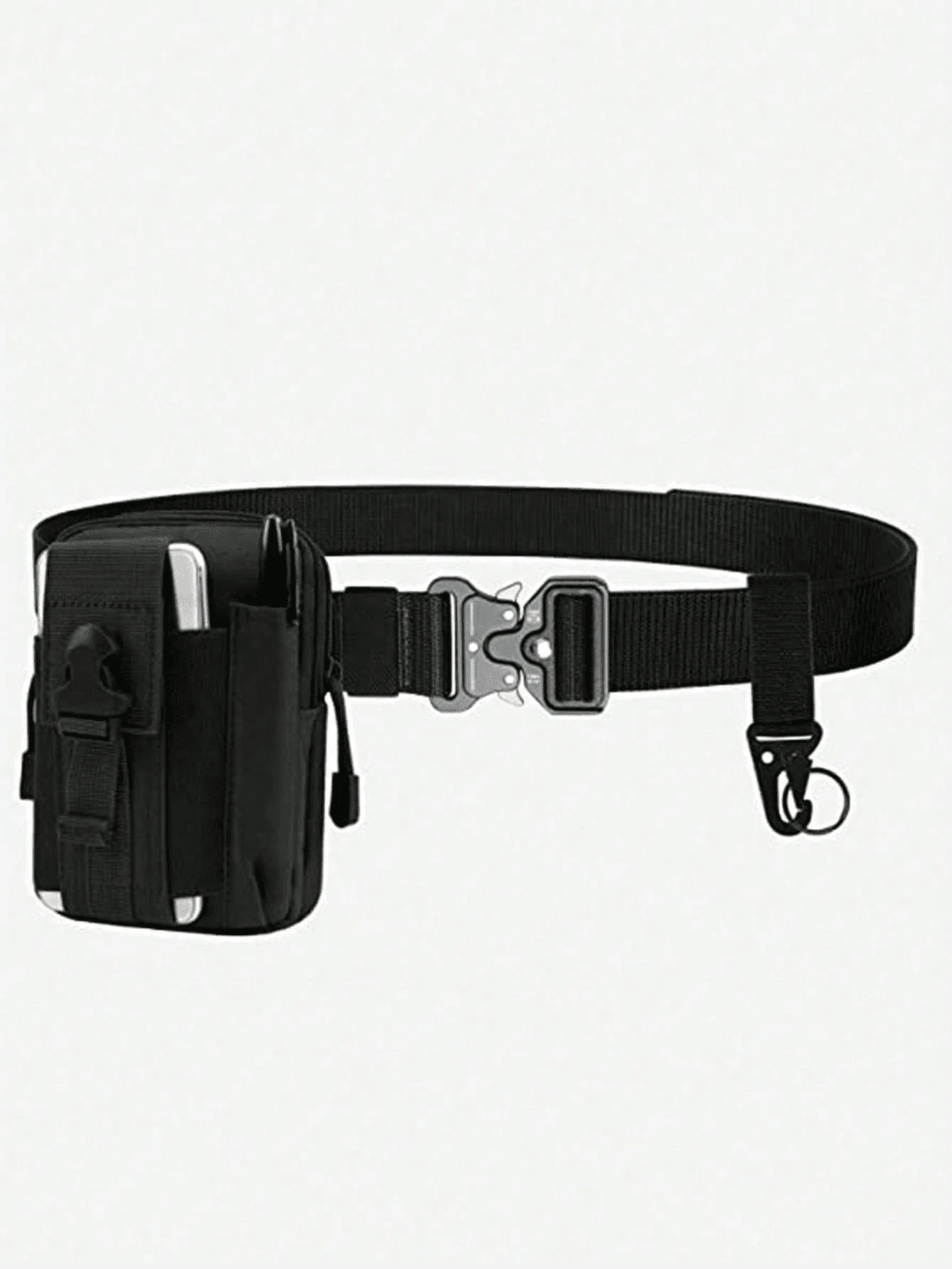 1 Set Outdoor Sports 2-In-1 Tactical Waist Belt - Nylon , Adjustable Buckle, Suitable For Survival, Tactical Use, Tactical Gear