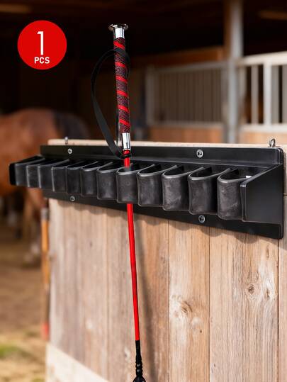 1 peça de suporte para chicote/chicote equestre, armazenamento conveniente e exibição de equipamentos e acessórios para montaria