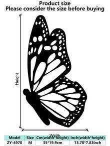 1 Set Metal Butterfly Sculpture, Classic Style Metal Butterfly Wall Decor, Indoor/Outdoor Hanging Decoration, Suitable For Living Room, Bedroom, Garden