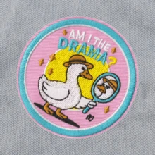 AM I THE DRAMA Hippie Punk Rock Anime Cartoon Outdoor Adventure Sticker Sewn Badge DIY Clothing Accessory Embroidery Sewing Iron-On Patch Apparel Decoration Sticker Badge Emblem Clothes Shoes Bags Accessories Hole Fixer Embroidered Patch - Multicolor - View 5