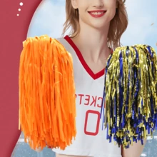 1 Pc Matte Cheerleading Pom Poms Practical Cheerleading Cheering Ball Apply To Dance Sports Match Supplies Stage Performances Decorator